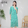 EITIE爱特爱夏季新款修身显瘦优雅V领印花连衣裙7007760 商品缩略图0