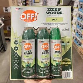 美国本土 · OFF DEEP WOODS  驱蚊喷雾 防蚊虫叮咬喷雾 170g*2瓶+113g｜美国直邮