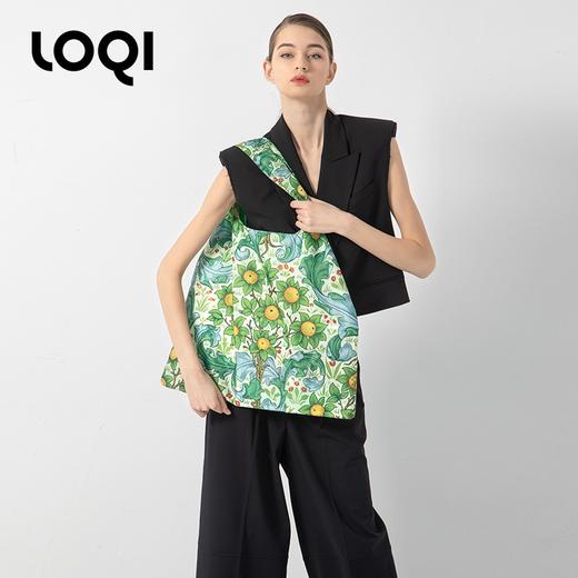 德国LOQI 博物馆系列 果园WM.OR 时尚艺术环保万用袋 折叠大容量单肩手提购物袋承重40斤防泼水 威廉·莫里斯 商品图2