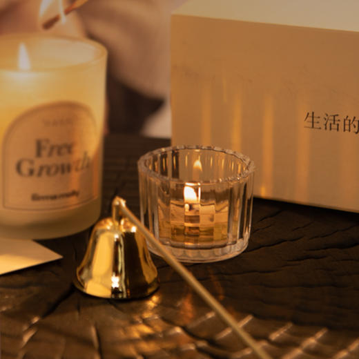 艾玛莫莉茶蜡玻璃容器光影烛台 商品图2