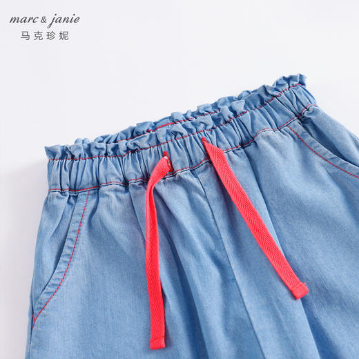 马克珍妮夏装 女童薄款天丝牛仔裤防蚊裤 儿童裤子防晒裤231296 商品图2