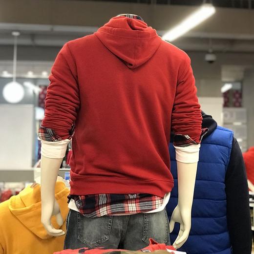  秋冬新款 Gap卫衣男连帽加绒套头上衣男士休闲长袖卫衣 商品图3