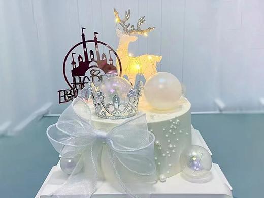 网红水晶麋鹿生日蛋糕 商品图0