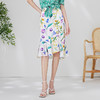 EITIE爱特爱夏季新款简约大方不规则裙摆印花半身裙7006712 商品缩略图1