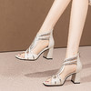 时尚个性，流线型拼接撞色高跟凉鞋HY-H3172 商品缩略图1