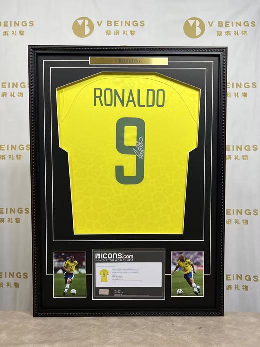 收藏系列 大罗 巴西队9号黄色 亲笔签名球衣 ICONS 商品图1