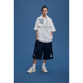 GOODBAI印花oversize篮球短裤