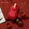 哲品 皓月系列茶具套装便携2人旅行装 陶瓷材质多色可选功夫茶具 商品缩略图1