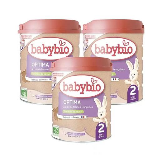 【团购直邮】法国Babybio伴宝乐2段近母乳  3罐装 商品图0