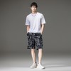 PINLI品立夏季新款男士印花针织休闲短裤五分裤潮B232117044 商品缩略图1