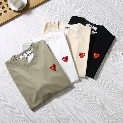 川久爱心280克双纱精梳棉短袖T恤 商品图0