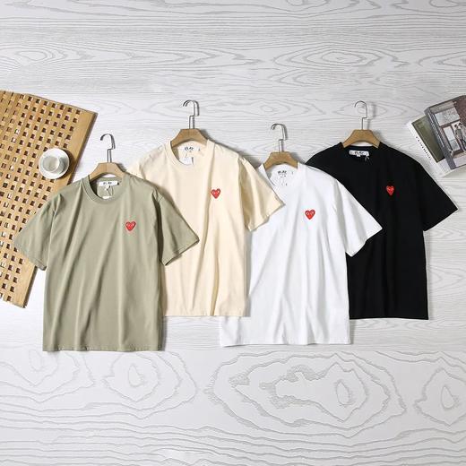 川久爱心280克双纱精梳棉短袖T恤 商品图1