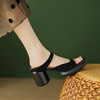时尚舒适，羊猄皮厚底高跟凉拖TYM-D6260 商品缩略图10