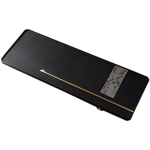 【预订款三天内发货】锦绣-宋韵天然玄青石茶盘家用简约排水式茶具（80*30*3cm）整块石头茶台 商品图0