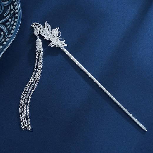 子佩集S990银【觅花踪】发簪【QSFZ006】2305 商品图2