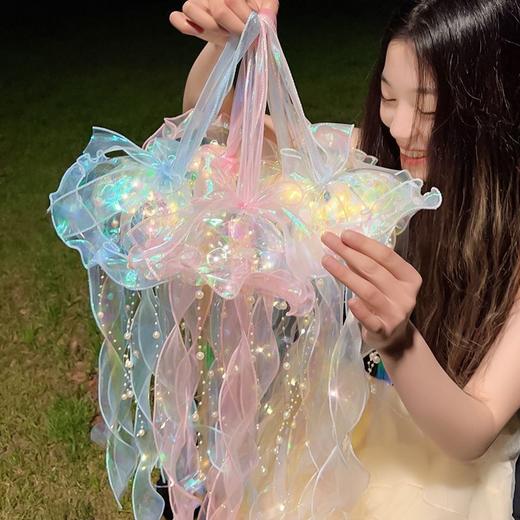 网红水母灯笼成品摆地摊发光玩具手提小夜灯气氛挂饰 商品图3