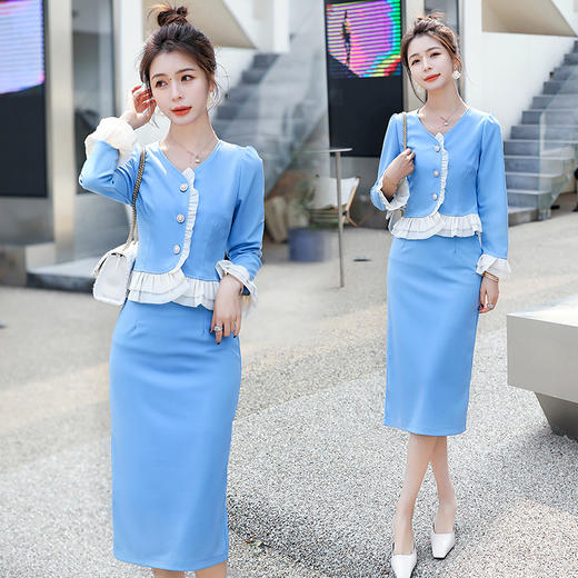 舒适百搭，时尚淑女套装裙小香风套裙HR-MYYS8022 商品图1