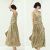 COCOBELLA高奢质感褶皱肌理背心裙流苏光泽千金风连衣裙FR160 商品缩略图1