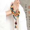 彩色菩提手串七彩菩提根手串108颗手持男文玩盘玩佛珠念珠女手链 商品缩略图4