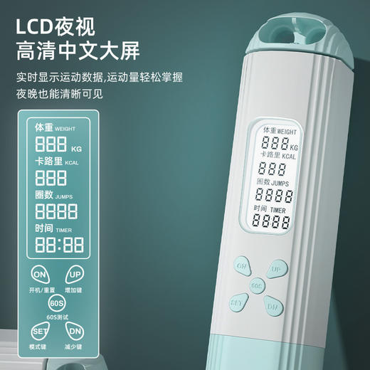 「智能电子计数！数款可选」电子计数跳绳 大球小球无绳跳绳家用健身器材中考训练跳绳健康训练 商品图2