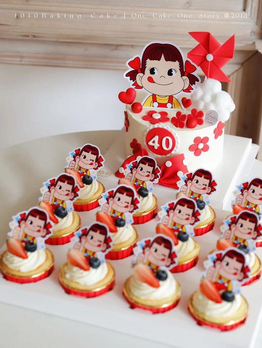 「不二家女孩·主题cupcake·12个装/盒」北海道配方有内馅·100%动物奶油（提前3天预订） 商品图1