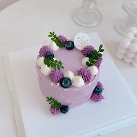 紫薯芋泥啵啵口味蛋糕-低糖处理无添加