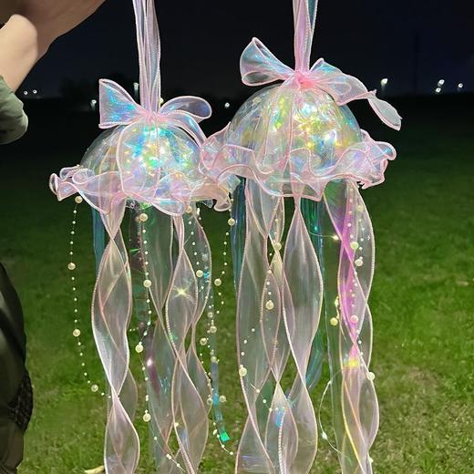网红水母灯笼成品摆地摊发光玩具手提小夜灯气氛挂饰 商品图7
