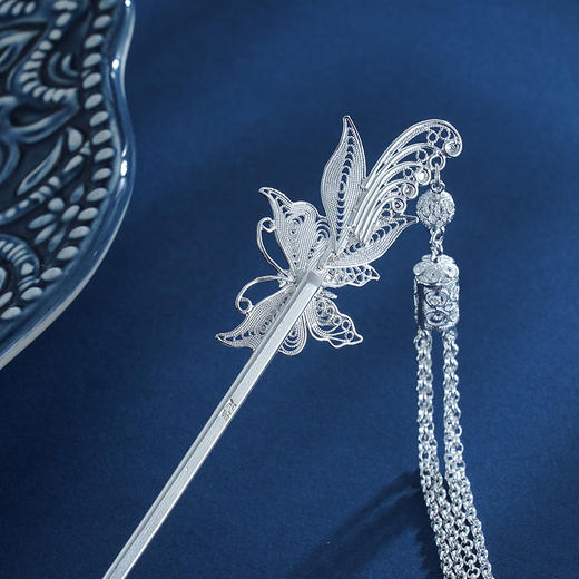 子佩集S990银【觅花踪】发簪【QSFZ006】2305 商品图9