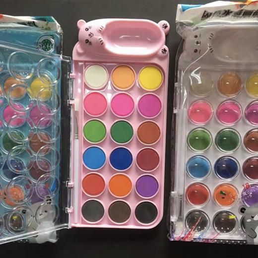 小卡尼固体水彩画颜料套装12/18色/24/36色粉饼水彩盒装便携式固体颜料手绘美术用品1盒 商品图5