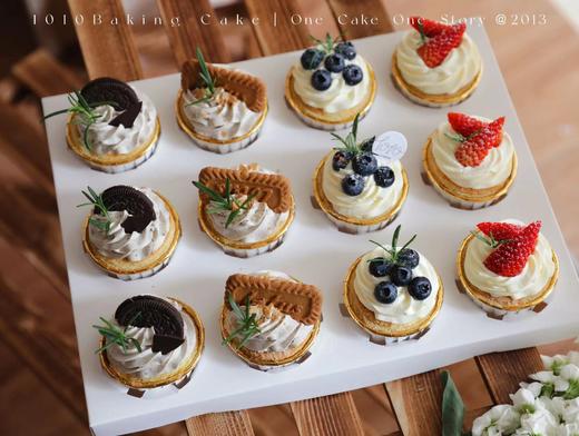 「森系·主题cupcake·12个装/盒」北海道配方有内馅·100%动物奶油（提前24小时预订） 商品图3