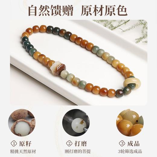 文艺菩提根手串双圈醒狮跑环手持女文玩菩提子手链 商品图1
