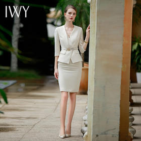 IWY/高端设计款西装半裙气质女神范套装时尚通勤西服套裙女士工作服OLCS1755