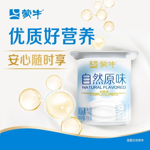 蒙牛风味酸牛奶原味100g*8/杯 商品图1