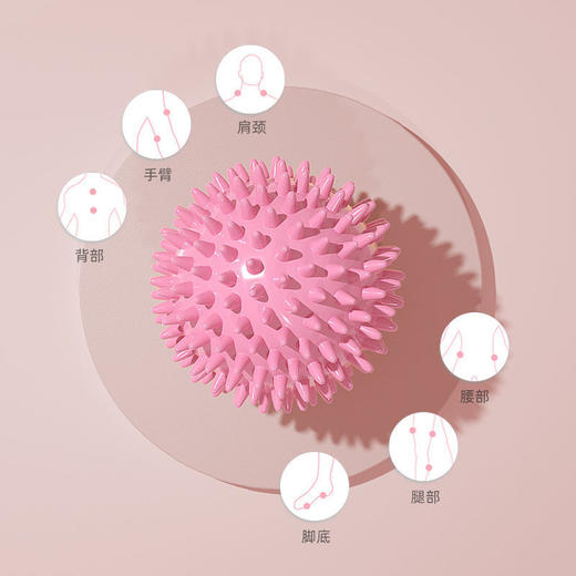 「9.9元包邮！360°刺猬浮点」致佳按摩球 穴位肩颈瑜伽球 多功能女士瑜伽辅助用品健康训练 商品图3