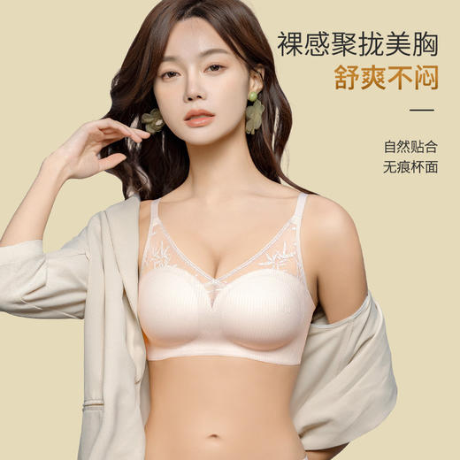 【明星同款】性感蕾丝无痕内衣 收副乳防下垂文胸 商品图1