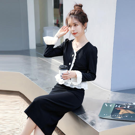 舒适百搭，时尚淑女套装裙小香风套裙HR-MYYS8022 商品图2
