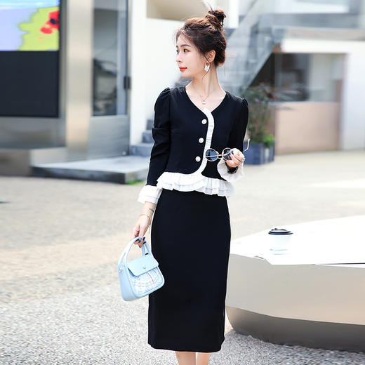 舒适百搭，时尚淑女套装裙小香风套裙HR-MYYS8022 商品图4