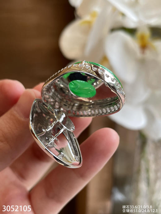 老坑冰艳绿如意吊坠【3052105】具体价格微信咨询 商品图7