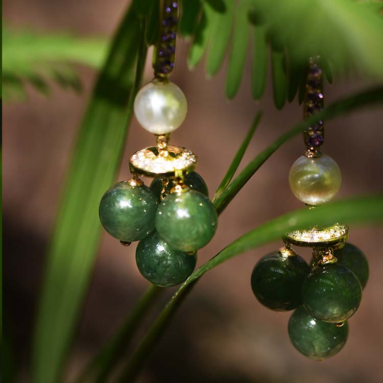 夜光杯耳环【定制】