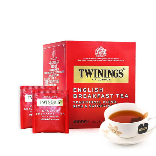 英国Twinings川宁英式早餐红茶10片 商品图0
