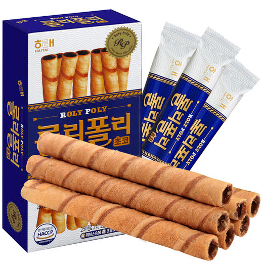 韩国进口海太巧克力味夹心棒饼干62g 商品图0