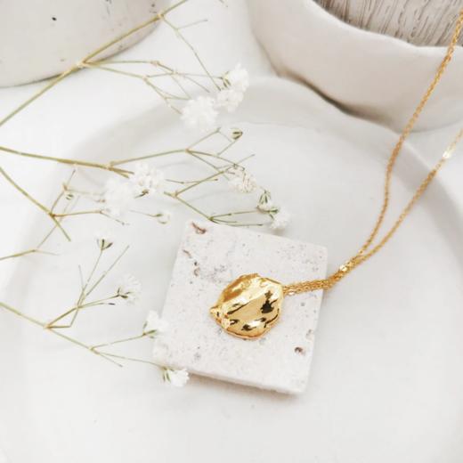 北京仓｜Elise Tsikis-Figios-金色吊坠 项链［法国设计师］ 商品图0