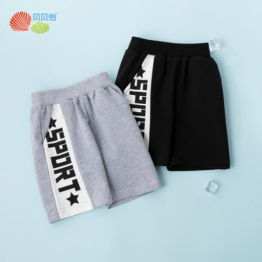 贝贝怡儿童夏季薄款短裤洋气潮童外穿纯棉运动五分裤男孩休闲短裤 商品图10