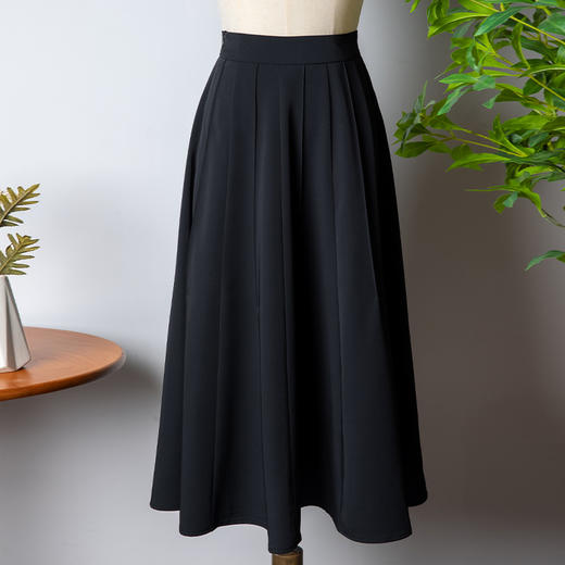 原价159秒杀89 丨”轻熟的优雅“定制冰丝复古中腰过膝伞裙 商品图6