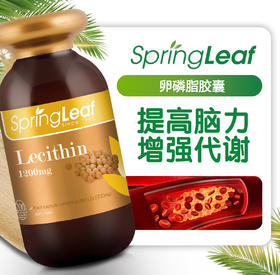 Springleaf绿芙大豆卵磷脂软胶囊呵护心血管健康200粒
