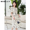 NEELLY纳俪商场同款法式印花气质碎花连衣裙女泡泡袖收腰A字裙夏N23044Y03308 商品缩略图0