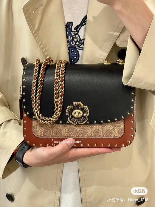 蔻驰山茶花 黑色 商品图1