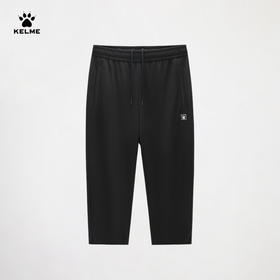 KELME卡尔美弹力针织七分裤女夏季碎瓷艺术巴塞罗那运动中裤百搭休闲裤子