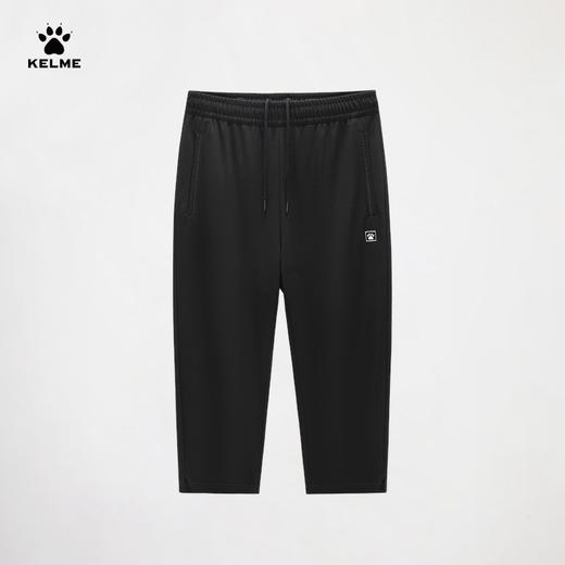 KELME卡尔美弹力针织七分裤女夏季碎瓷艺术巴塞罗那运动中裤百搭休闲裤子 商品图0