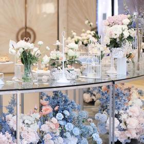 蓝紫繁花甜品台（勿拍，请咨询客服）